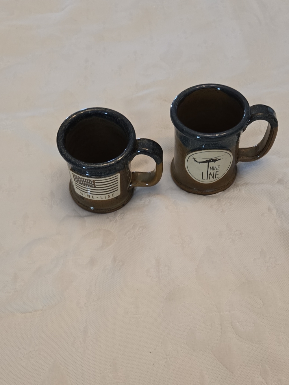 Blue and Brown Ceramic Mug - Rustic Glaze